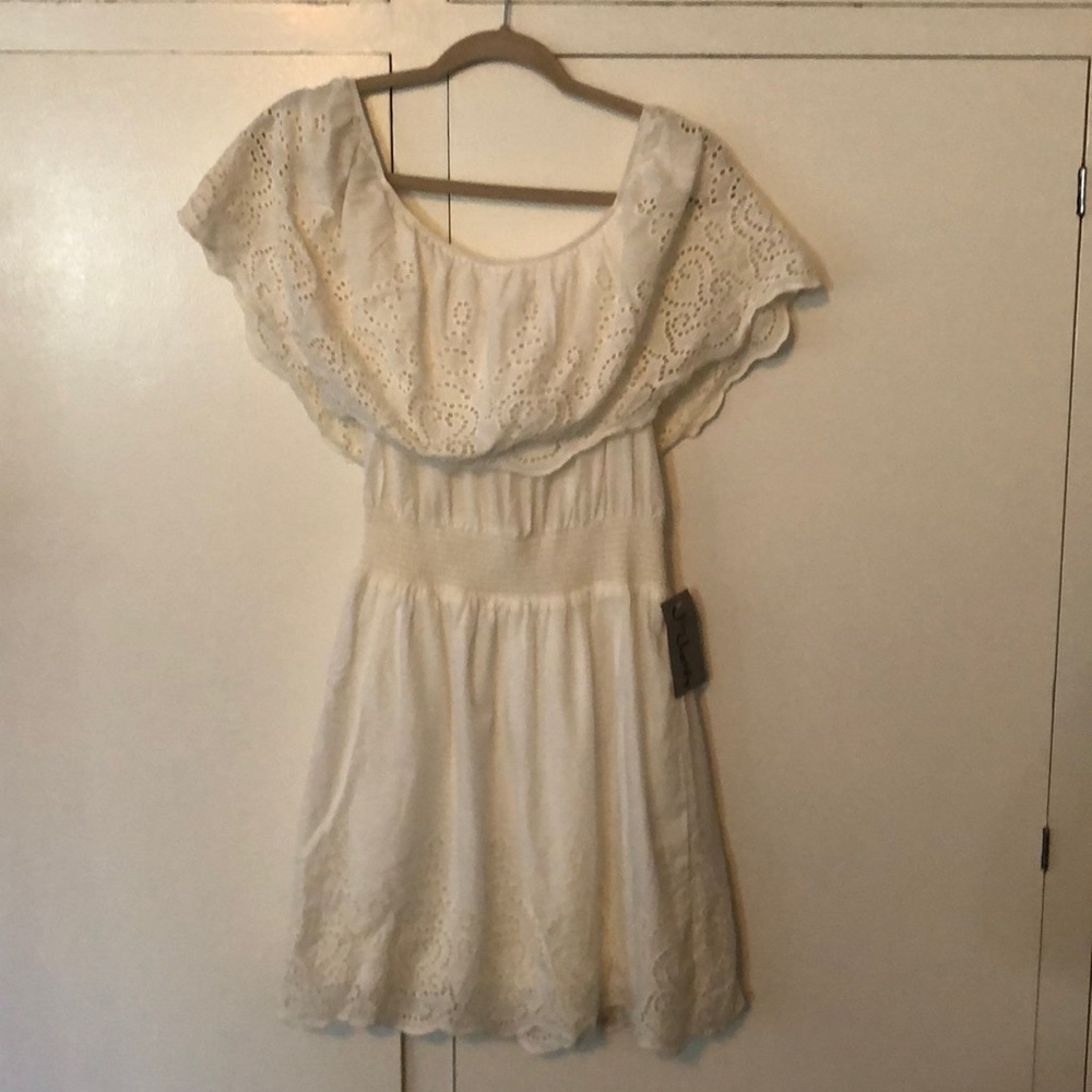 White eyelet dress NWT